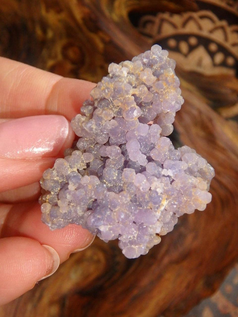 NEW FIND! Sparkly Purple Grape Agate Cluster from Indonesia - Earth Family Crystals