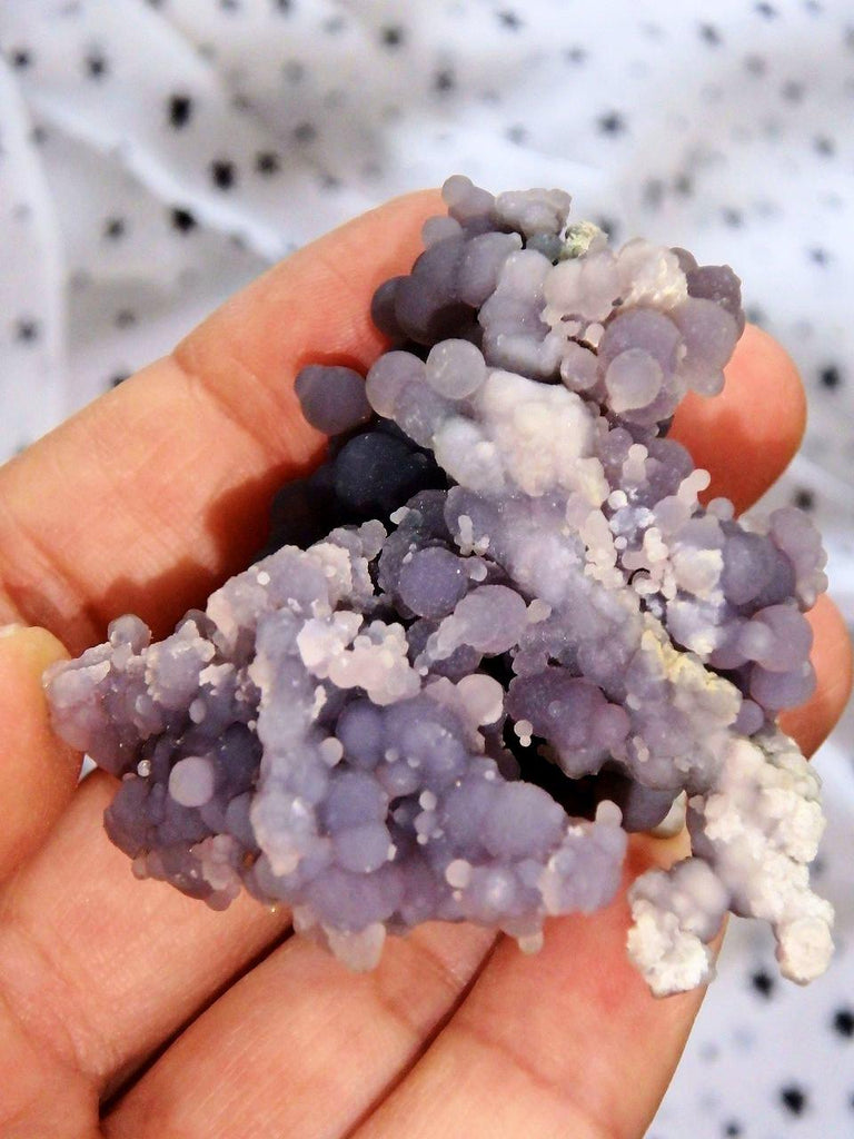 Unique Shape Bytrodial Purple Grape Agate Specimen From Indonesia 1 - Earth Family Crystals