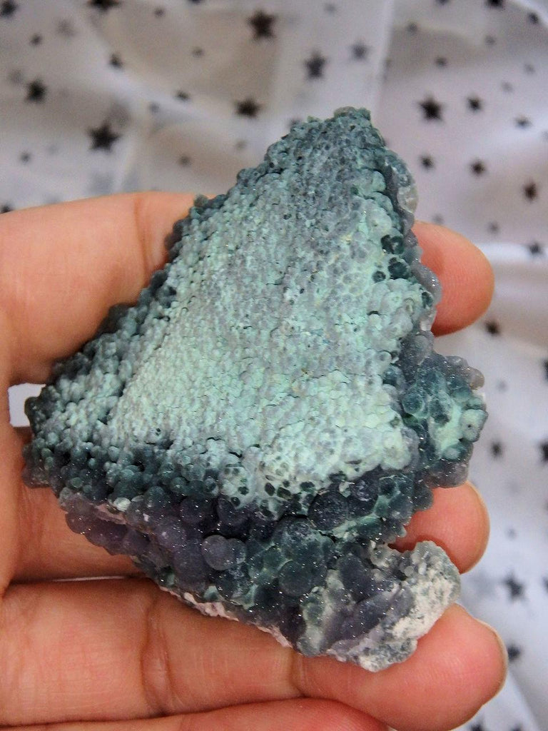 One of a Kind! Shimmering Deep Green & Purple Contrast Grape Agate Cluster From Indonesia - Earth Family Crystals