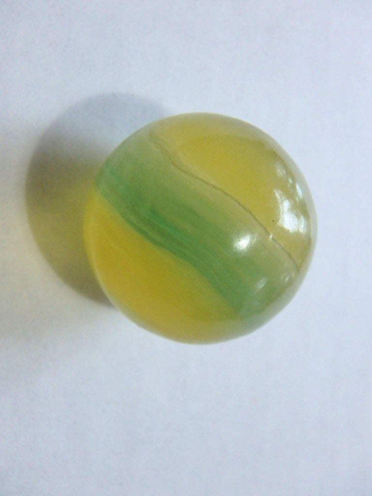 Vibrant Golden & Green Fluorite Small Sphere Carving 1 - Earth Family Crystals