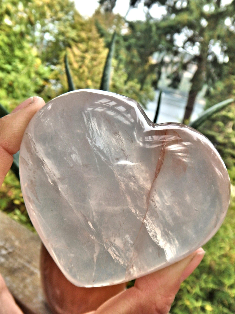 Hematoid Quartz Love Heart REDUCED1 - Earth Family Crystals