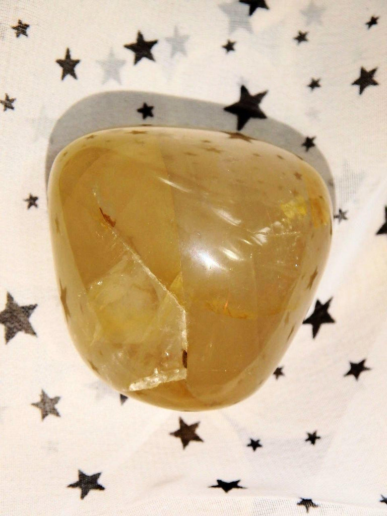 Golden Hematoid Quartz Hand Held Palm Stone 1 - Earth Family Crystals