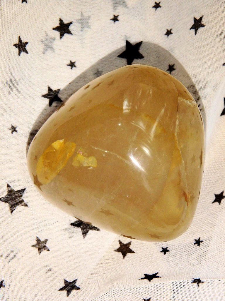 Golden Hematoid Quartz Hand Held Palm Stone 1 - Earth Family Crystals