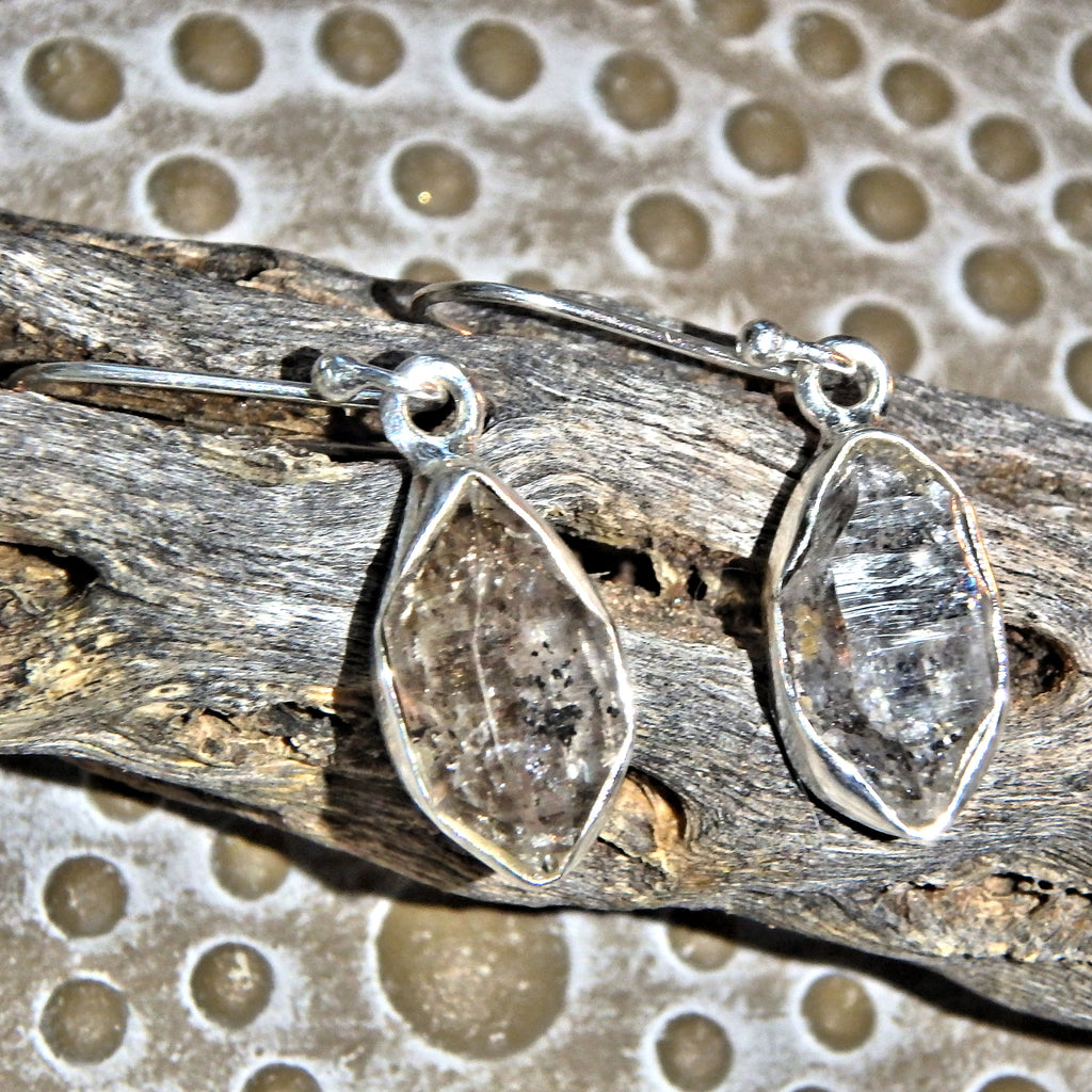Lifted Spirit Herkimer Diamond Earrings Sterling Silver - Earth Family Crystals