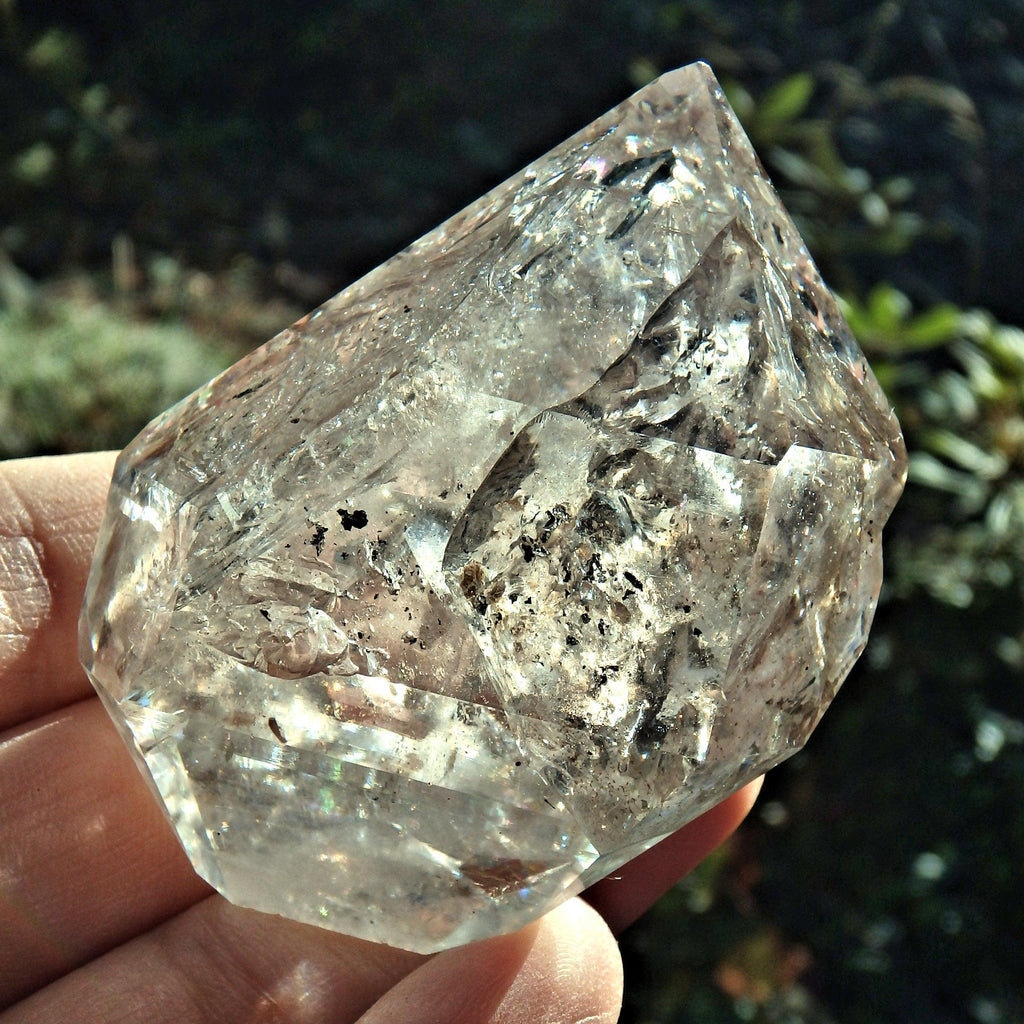Rainbows & Record Keepers Large NY Herkimer Diamond DT Specimen - Earth Family Crystals