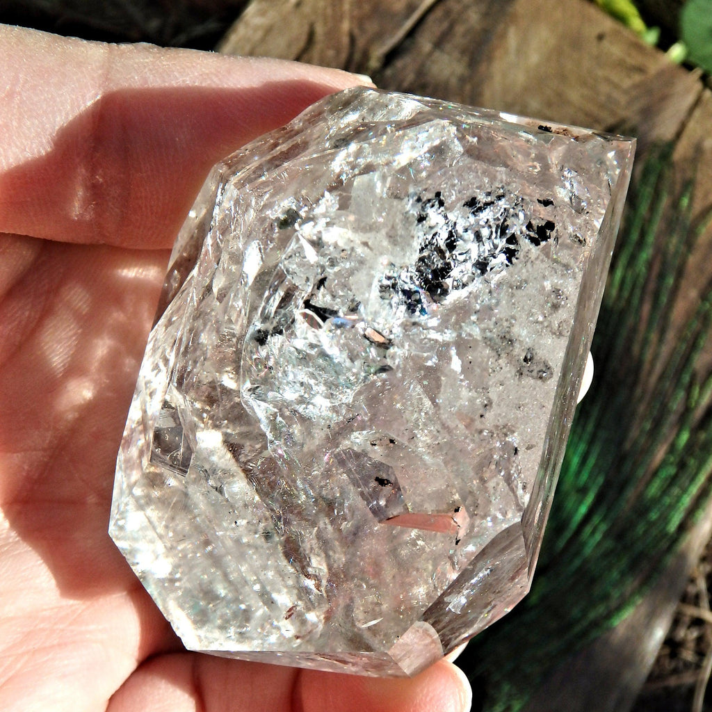 Rainbows & Record Keepers Large NY Herkimer Diamond DT Specimen - Earth Family Crystals