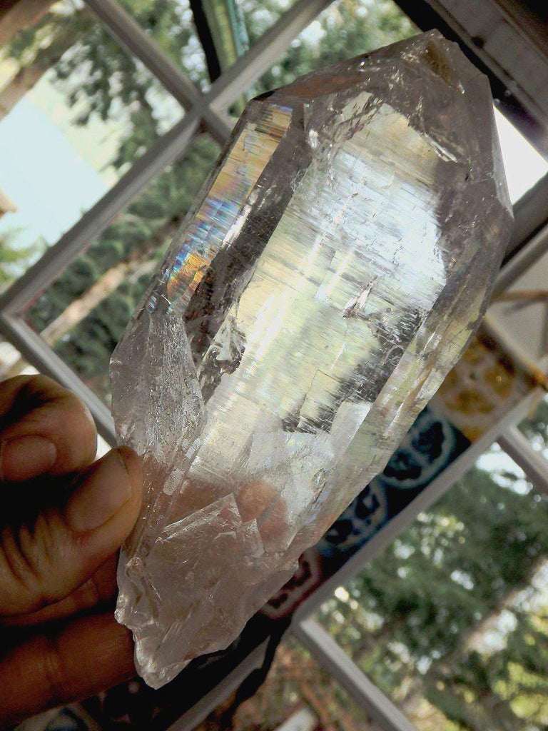 Phantom Included Large & Brilliant Himalayan Quartz Point Specimen - Earth Family Crystals