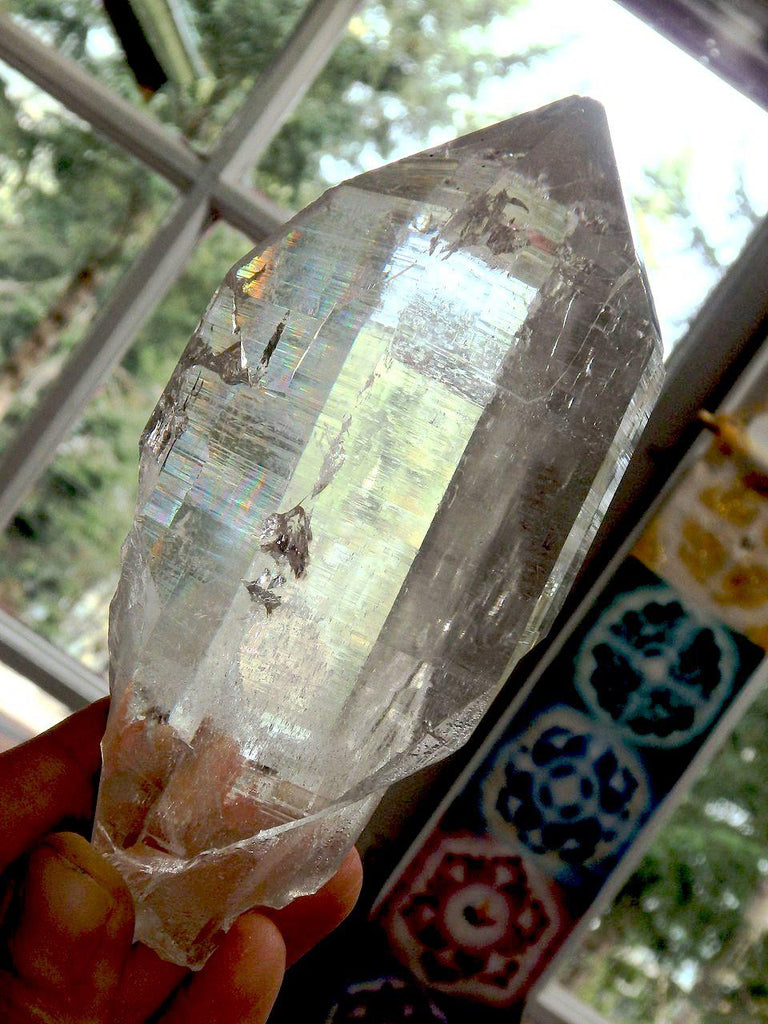 Phantom Included Large & Brilliant Himalayan Quartz Point Specimen - Earth Family Crystals