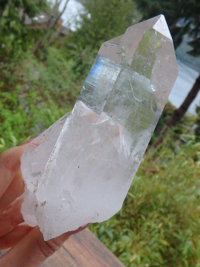 Fabulous Lustrous Large Himalayan Quartz With Inner Child Point & Self Healing - Earth Family Crystals