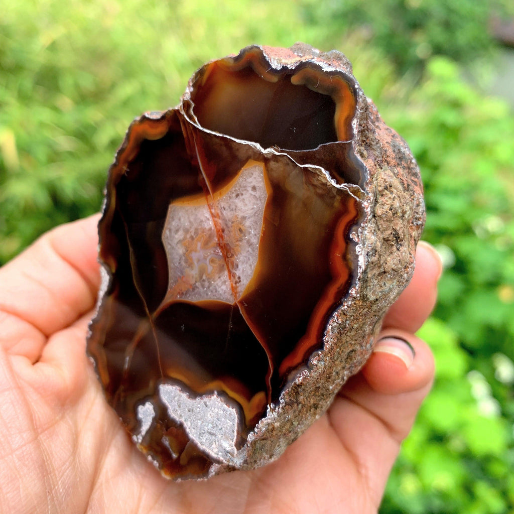 Earthy Patagonia Condor  Agate Partially Polished Specimen - Earth Family Crystals