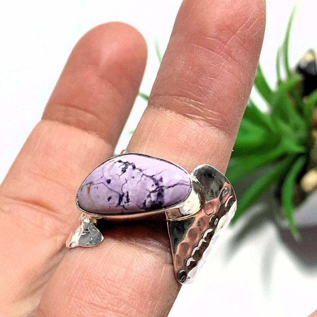 Pastel Purple Tiffany Stone Ring in Sterling Silver (Size 9) - Earth Family Crystals