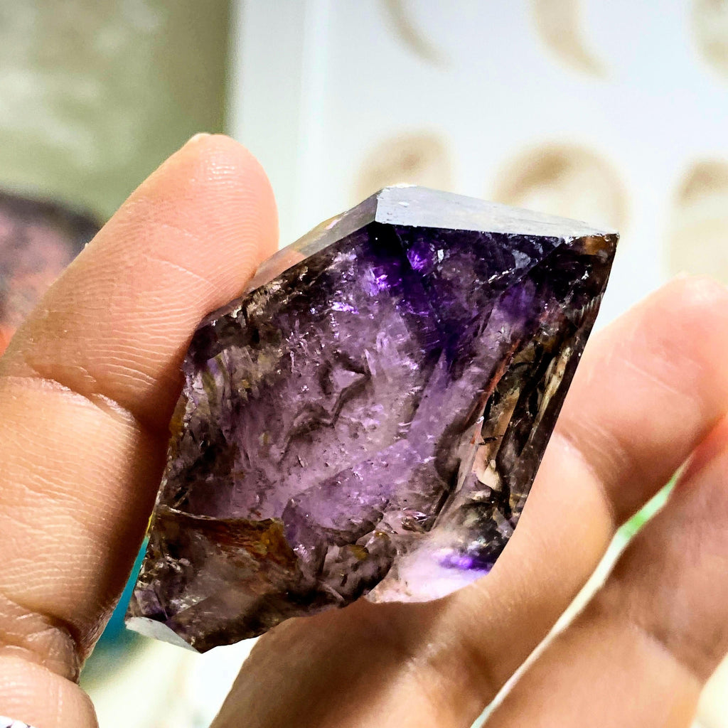 Deep Purple Brandberg Amethyst Skeletal Formation Specimen from Namibia - Earth Family Crystals