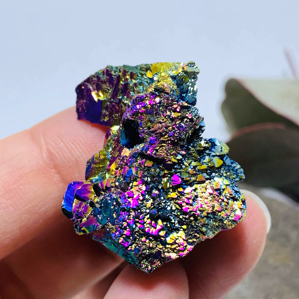 Intense Beauty! Rainbow Flash Titanium Quartz Cluster From Arkansas #6 - Earth Family Crystals