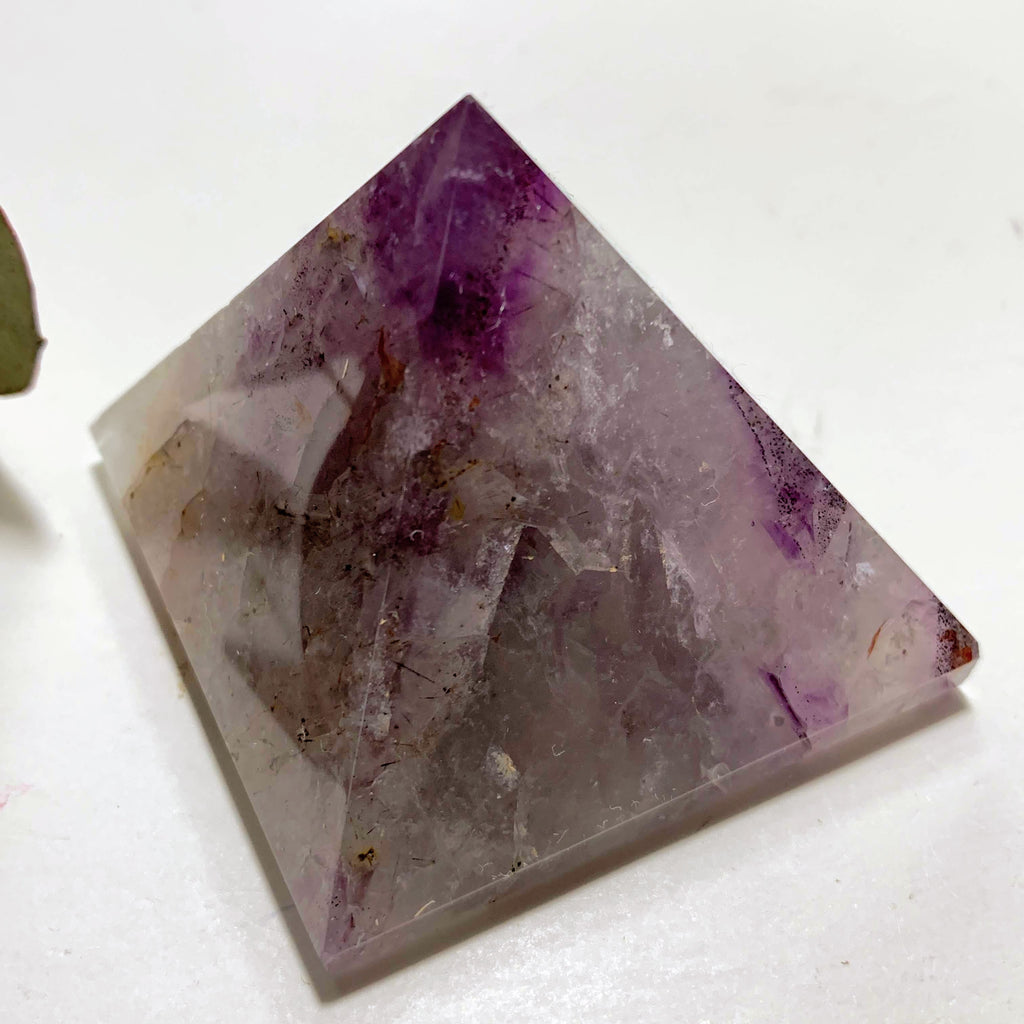 Incredible Energy! Genuine Auralite-23 Display Pyramid Carving From Canada - Earth Family Crystals