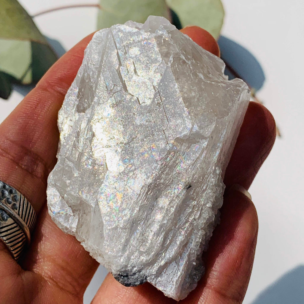 Natural Rainbows Ohio Celestite Chunk Specimen - Earth Family Crystals