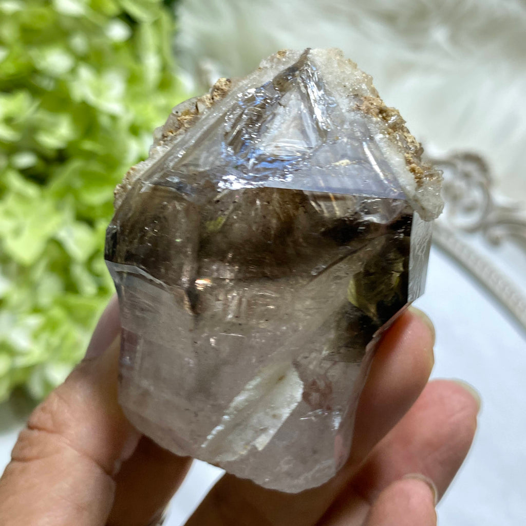 Reserved for Sandy Smoky quartz elestial point - Earth Family Crystals