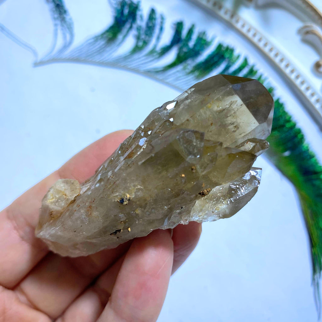 Natural Citrine Kundalini Elestial Point #1 - Earth Family Crystals