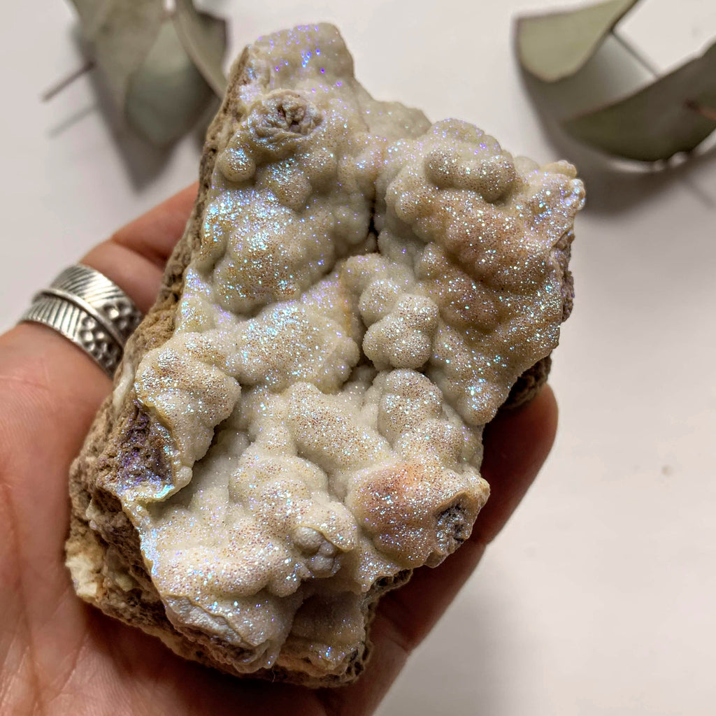 Incredible Sparkle! Missouri Druzy Angel Aura Infused Quartz Cluster Specimen #1 - Earth Family Crystals