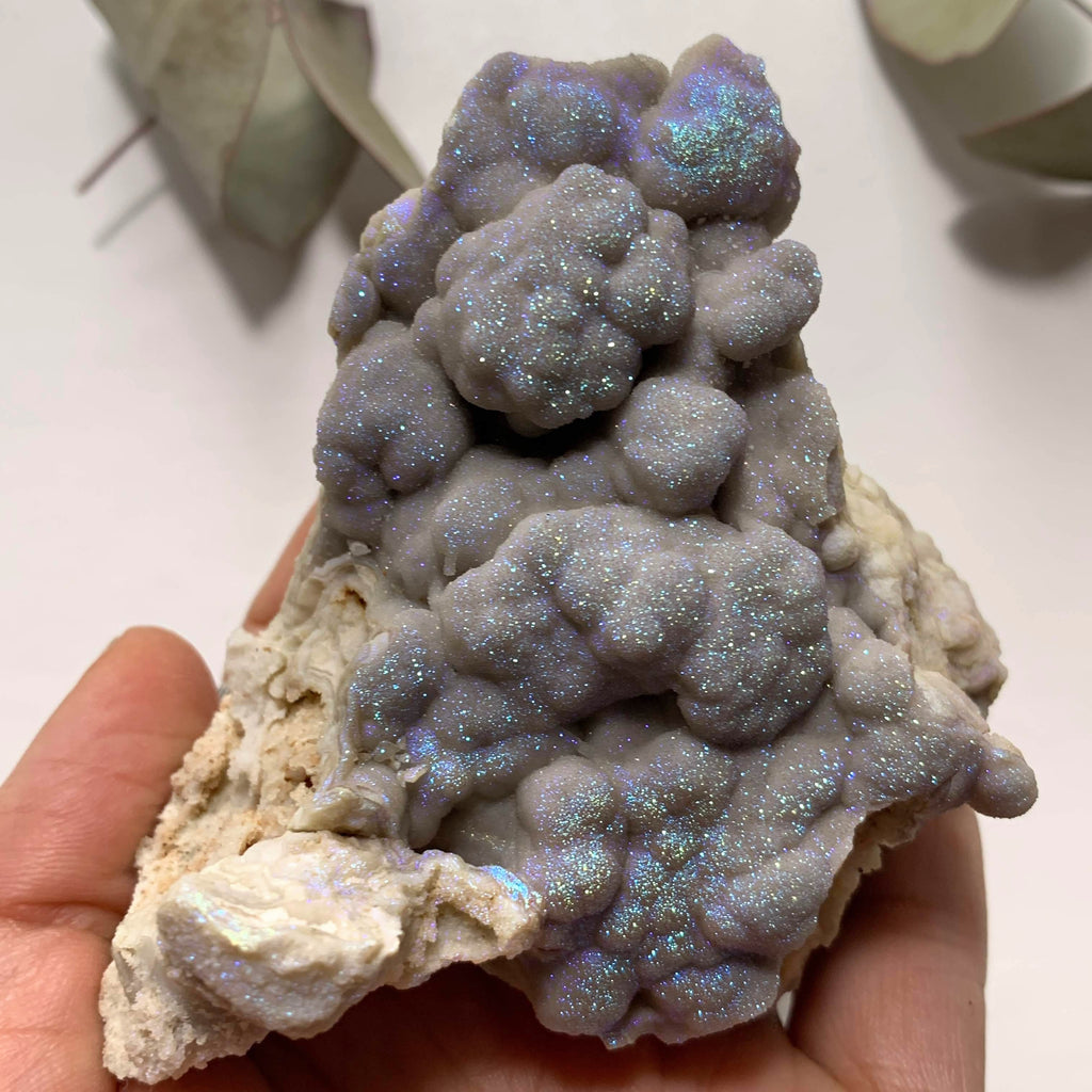 Incredible Sparkle! Missouri Druzy Angel Aura Infused Quartz Cluster Specimen #2 - Earth Family Crystals