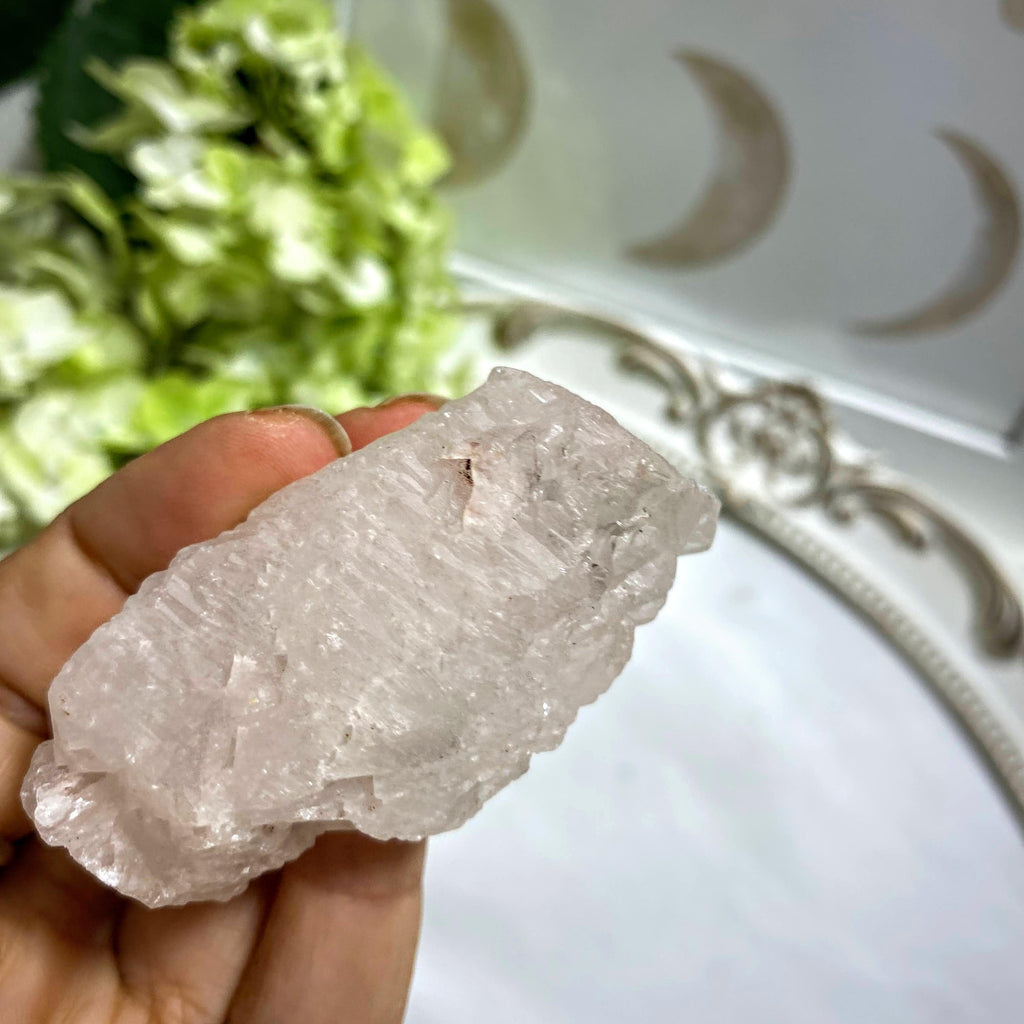 Self Healing Point! White Pink Nirvana Ice Quartz Crystal from The Himalayas #8 - Earth Family Crystals