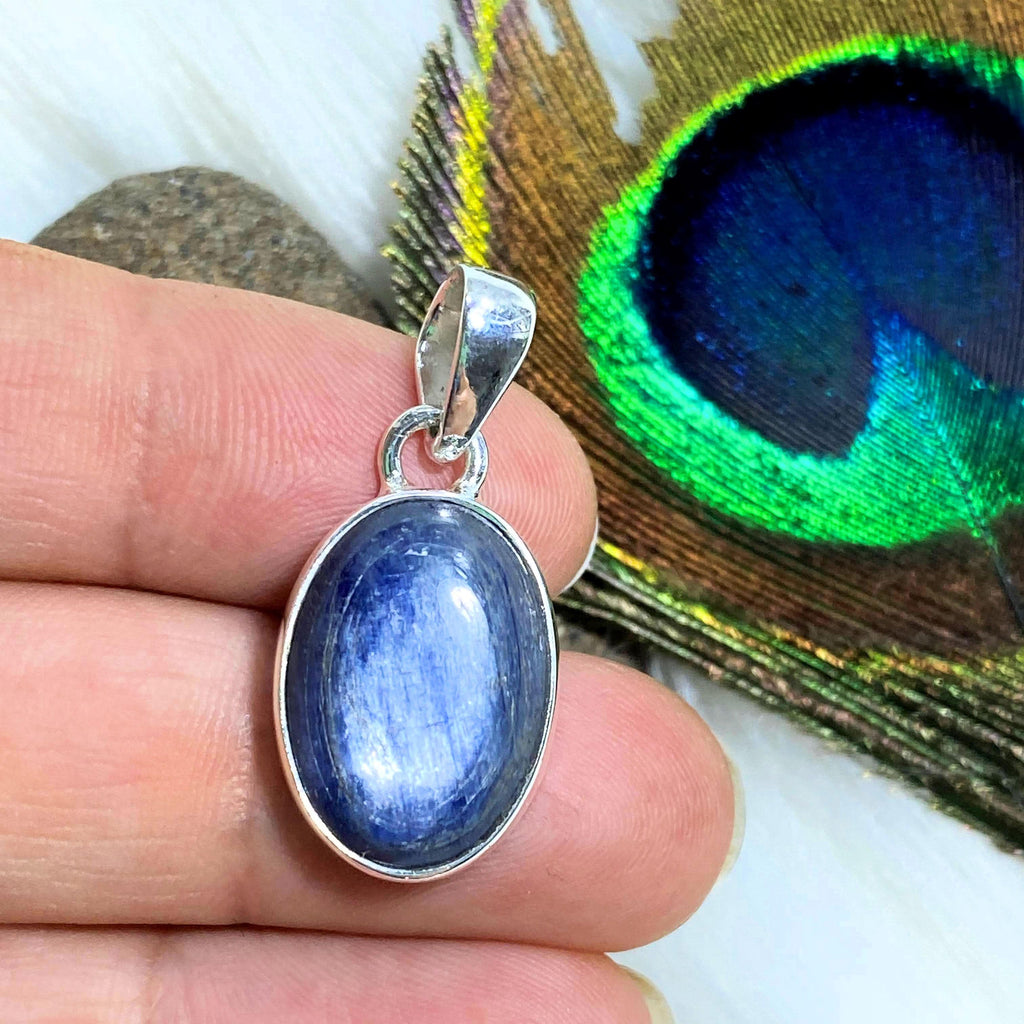 Pretty Blue Kyanite Sterling Silver Pendant (Includes Silver Chain) #6 - Earth Family Crystals