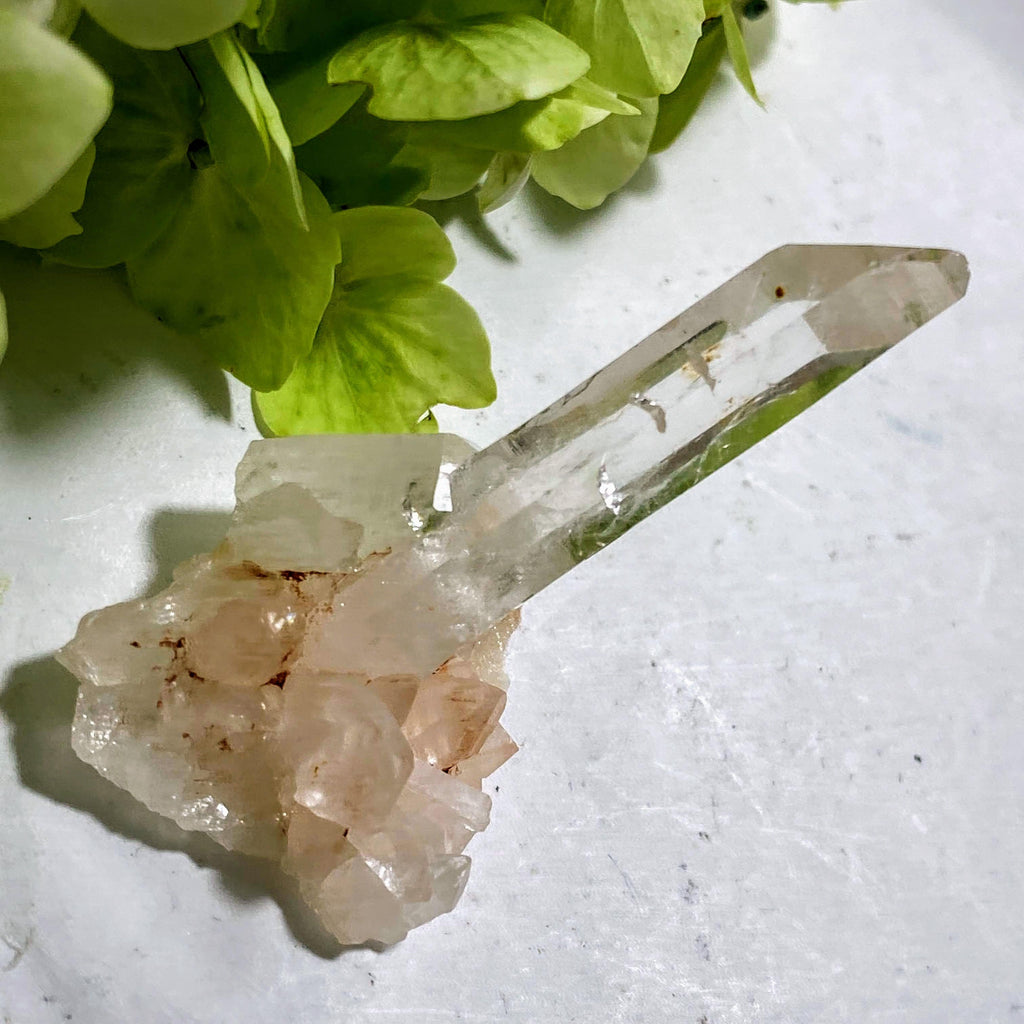 Rare~ Frosty Pink Samadhi Himalayan Quartz Small Cluster - Earth Family Crystals