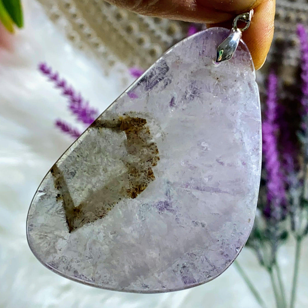 Chunky Genuine Auralite-23 Polished  Pendant (Includes Silver Chain) *REDUCED - Earth Family Crystals