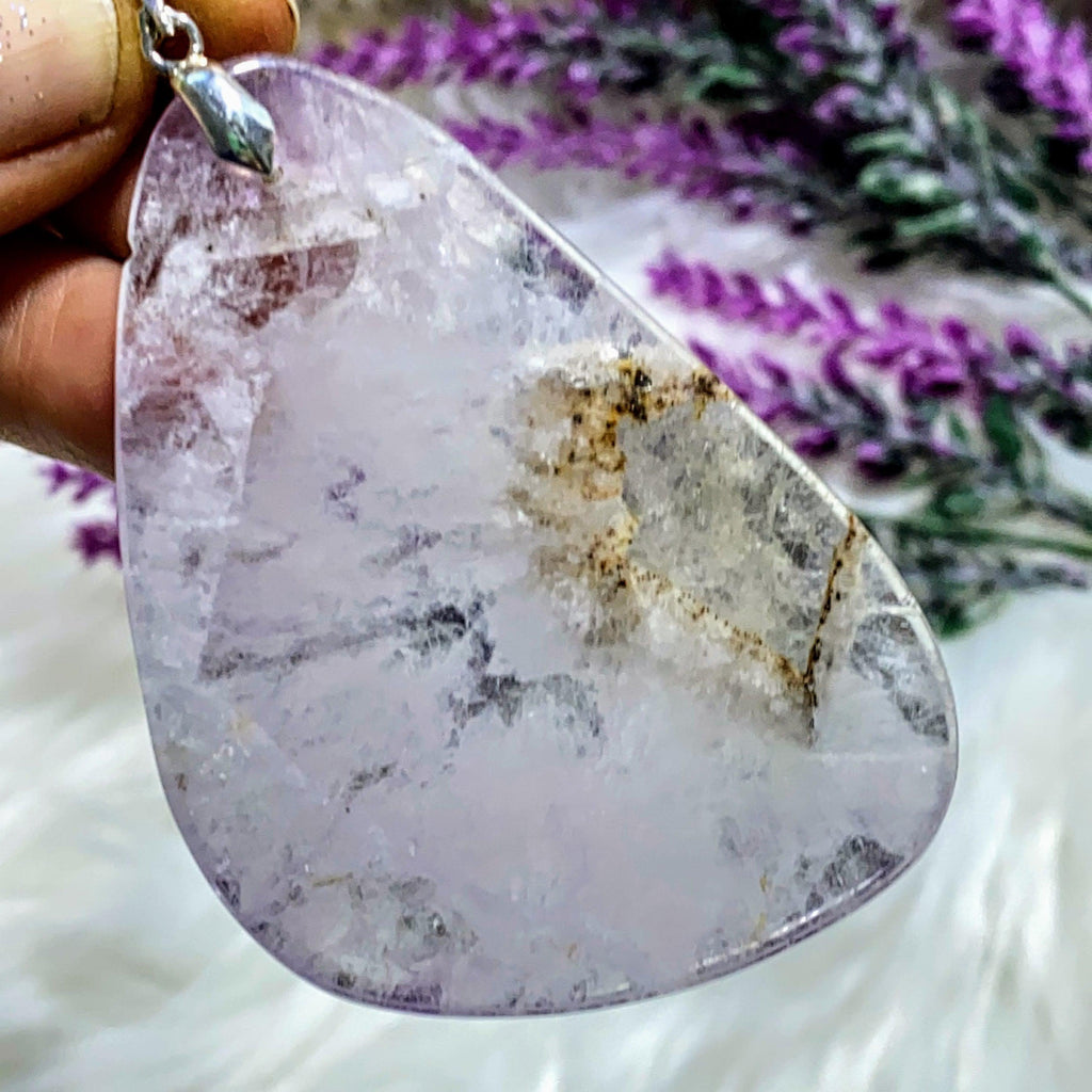 Chunky Genuine Auralite-23 Polished  Pendant (Includes Silver Chain) *REDUCED - Earth Family Crystals