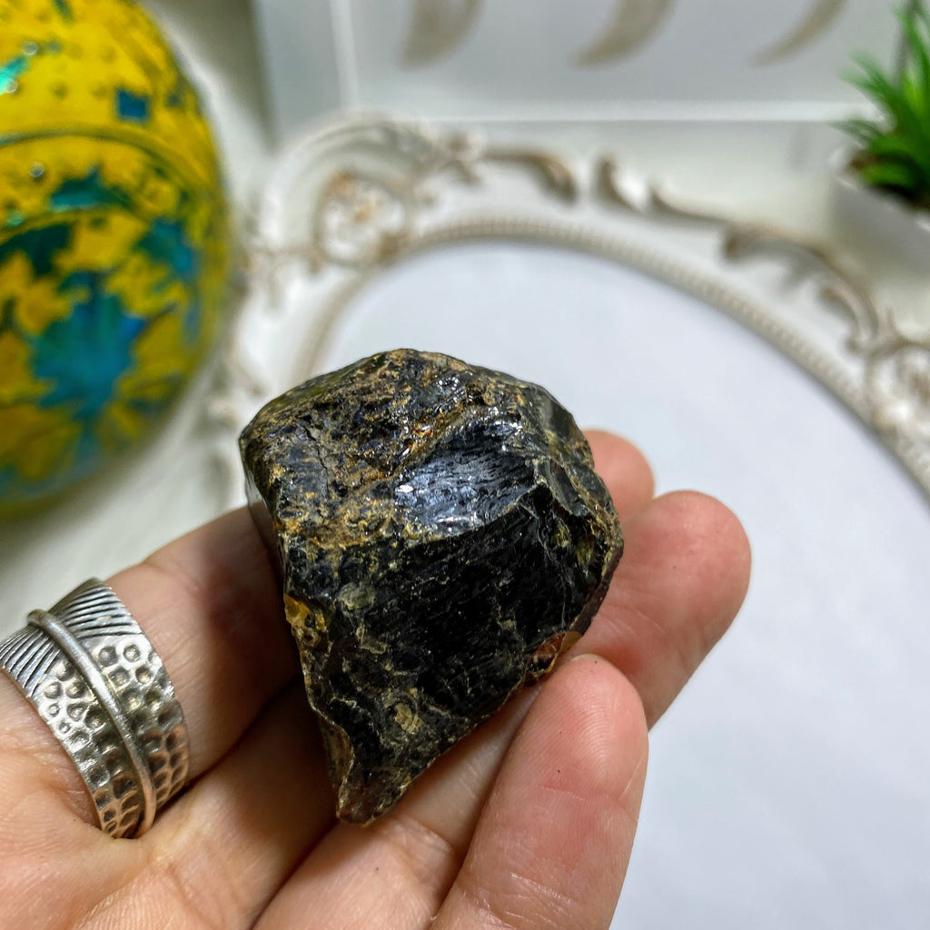 Sumatra Blue & Golden Amber Natural Specimen #2 - Earth Family Crystals