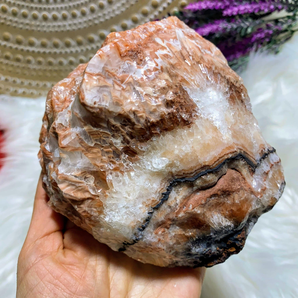 Incredible XL 1300 KG Chunky Mulit Color Calcite Display Specimen From Mexico - Earth Family Crystals