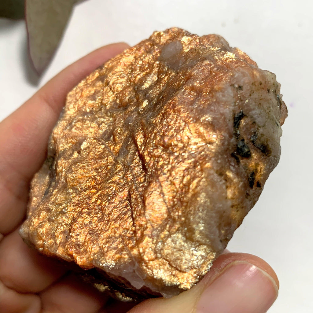 High Grade~Flashy Lava Gold Fire Chunky  Sunstone Raw Specimen From India - Earth Family Crystals