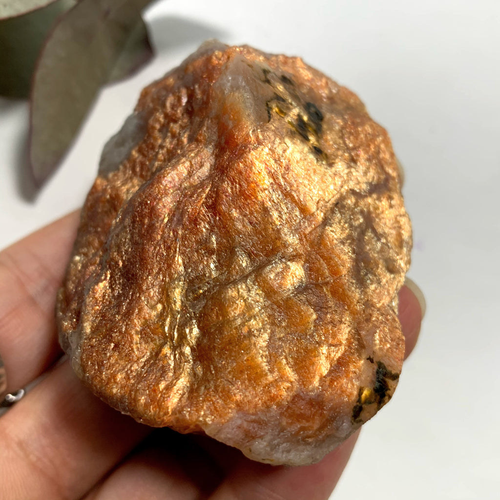 High Grade~Flashy Lava Gold Fire Chunky  Sunstone Raw Specimen From India - Earth Family Crystals