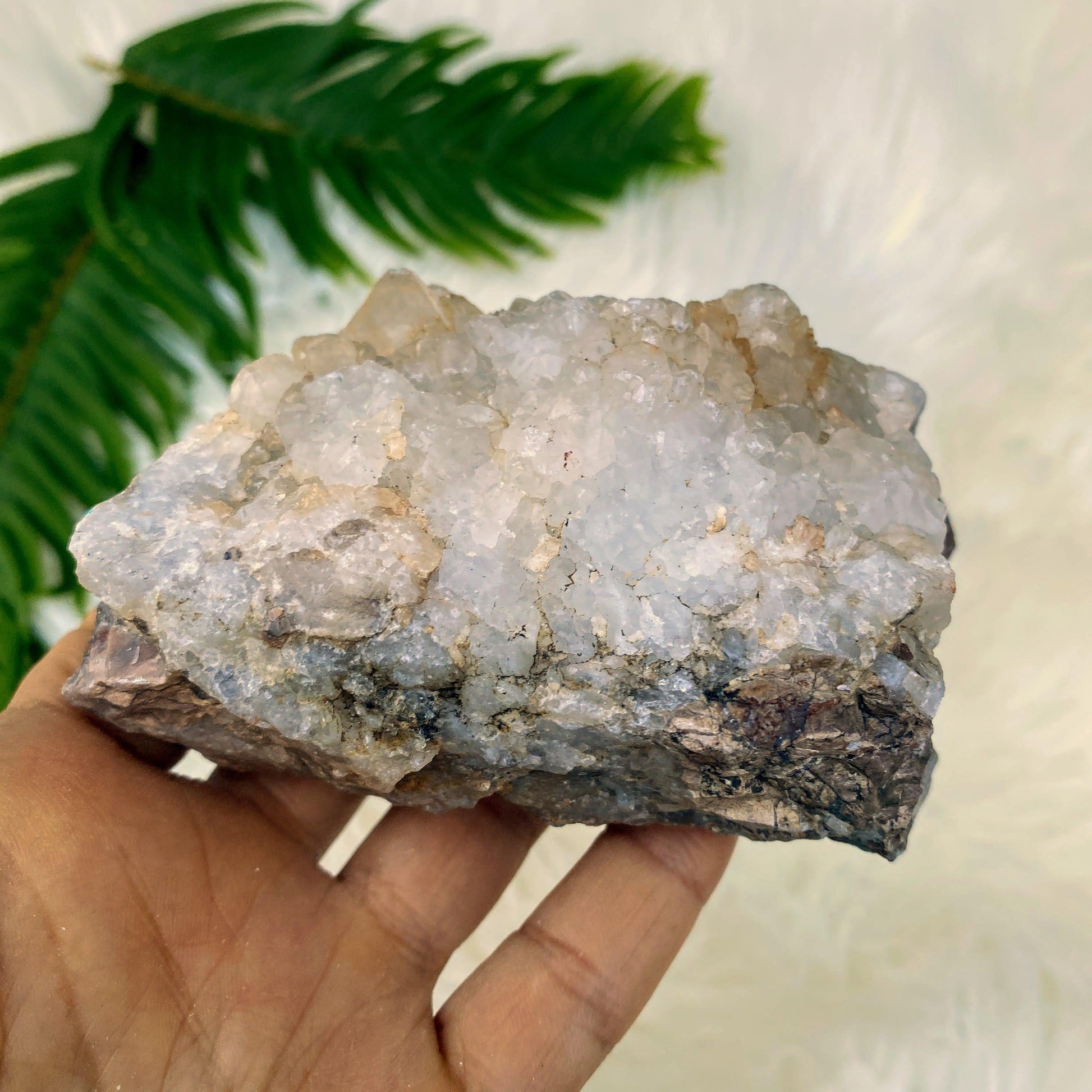 Natural Chunky Clear Quartz Cluster from Arizona - Earth Family Crystals