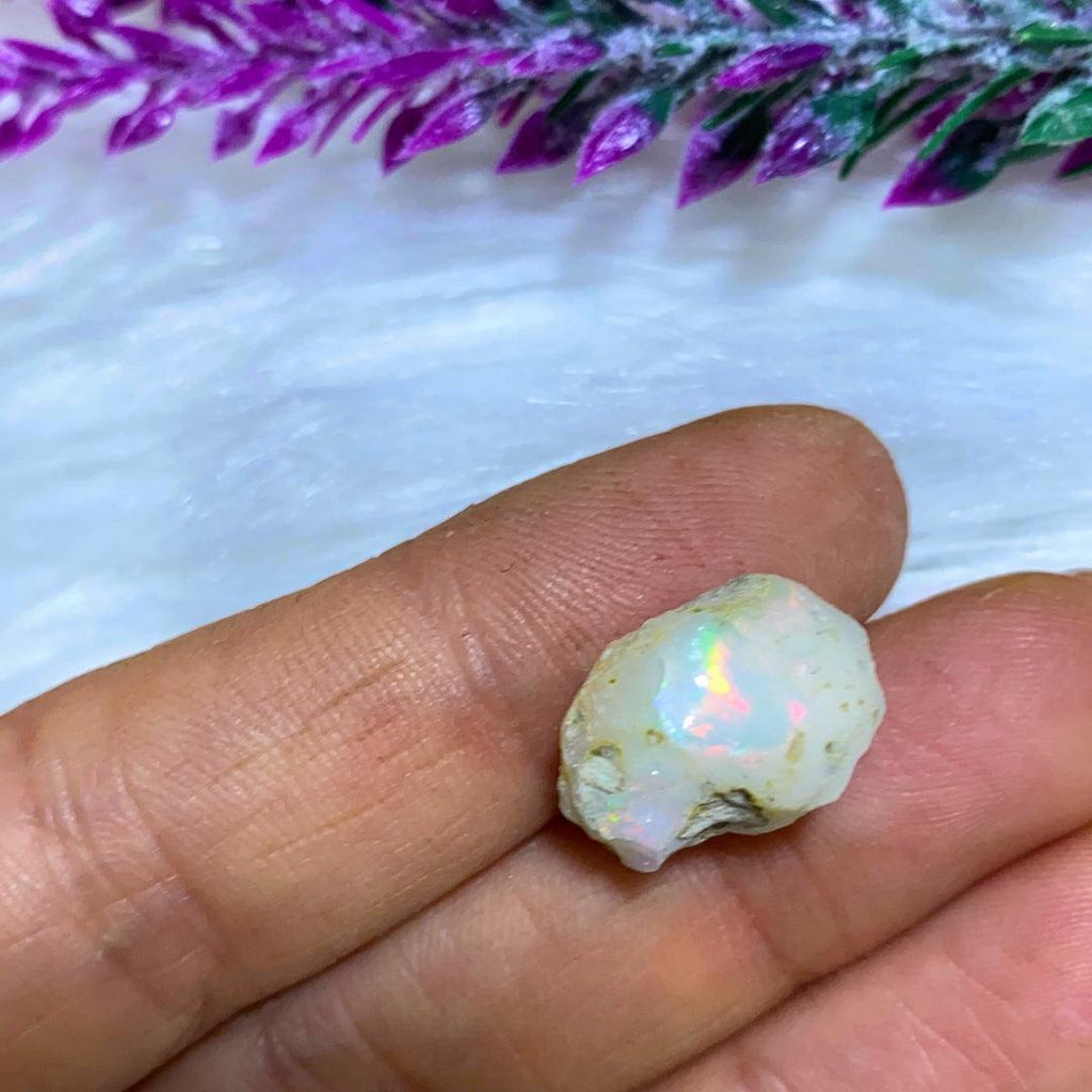 9 CT Flashy Natural Ethiopian Opal Collectors Specimen #4 - Earth Family Crystals