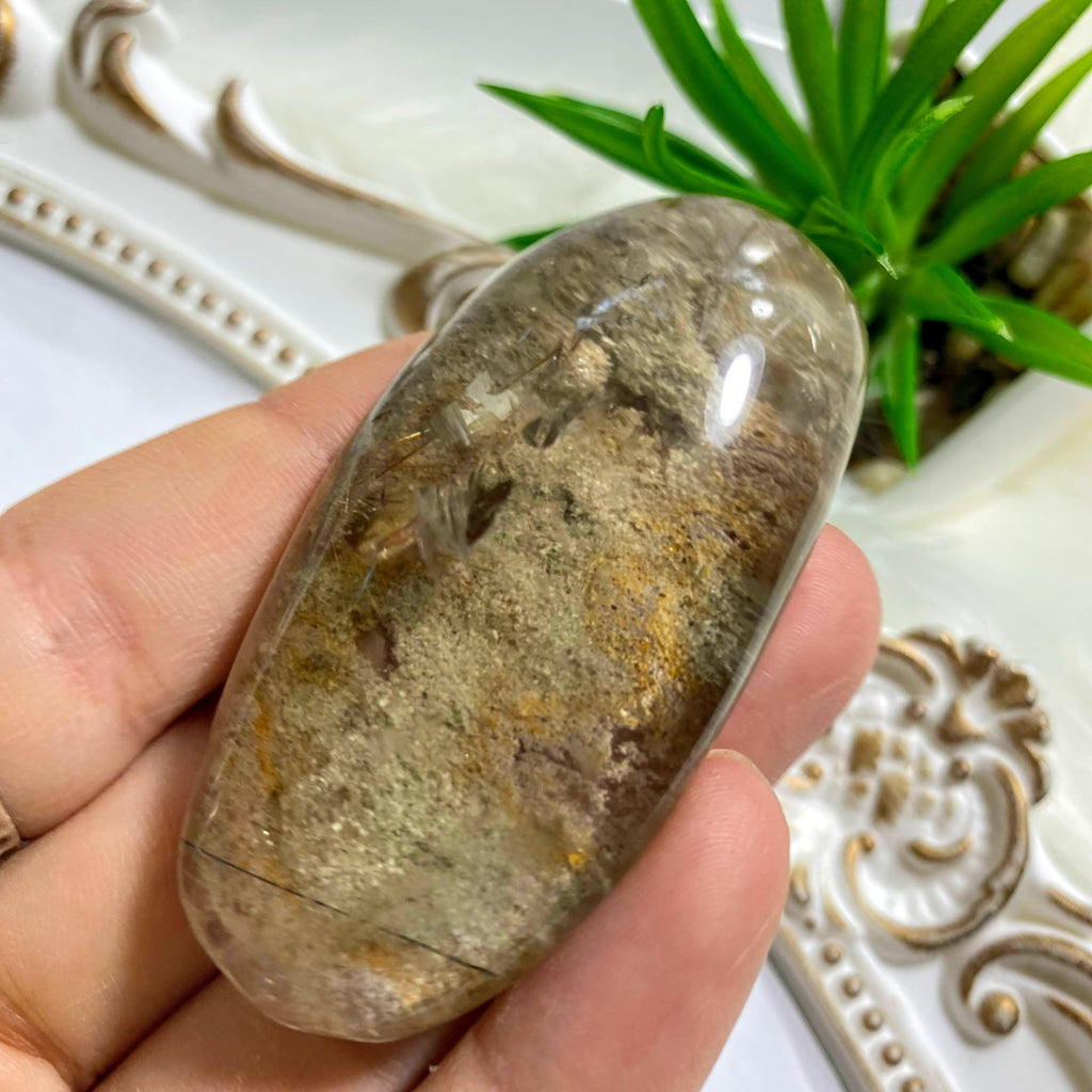 Shamanic Dream Quartz Seer Stone Partially Polished From Brazil #3 - Earth Family Crystals