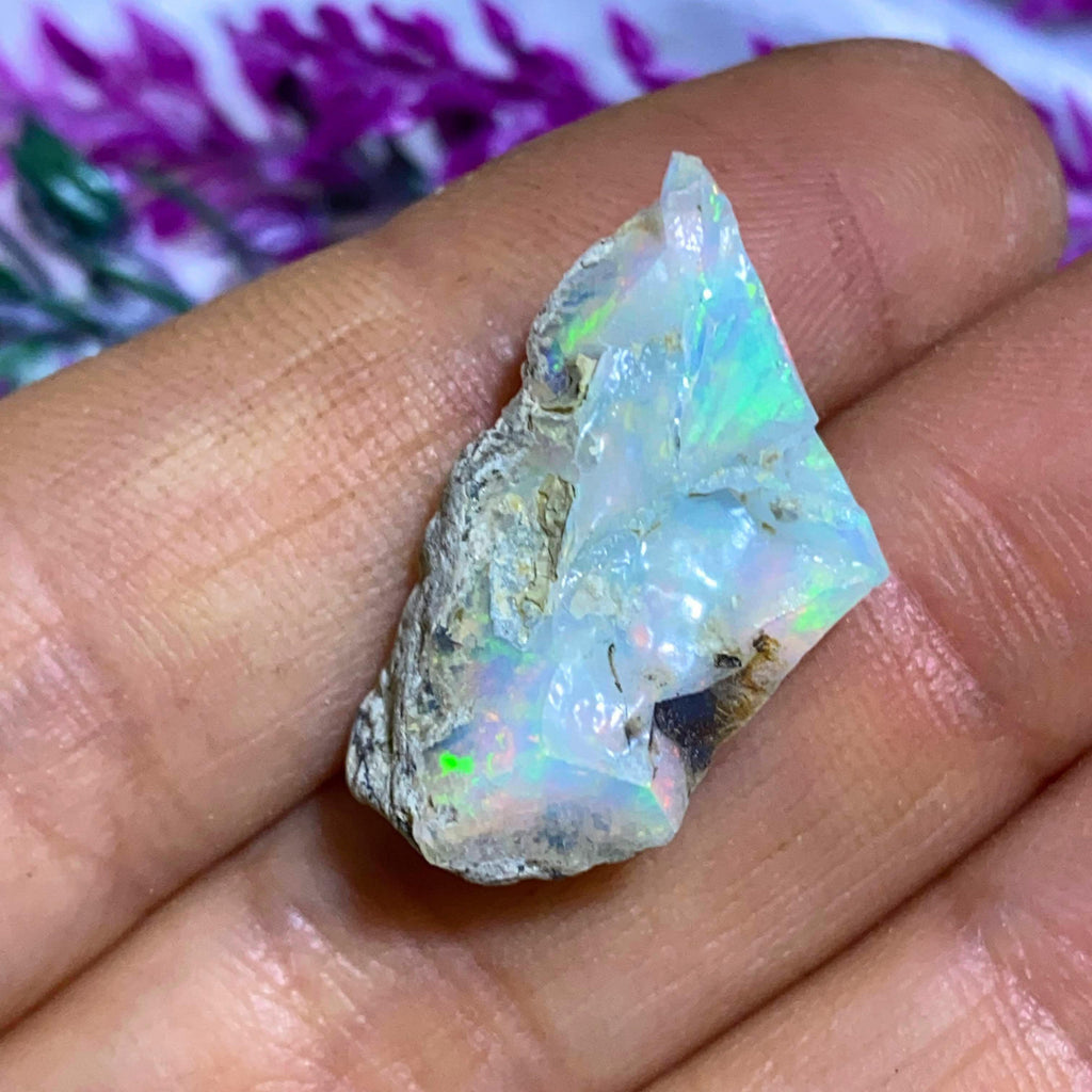 9 CT Flashy Natural Ethiopian Opal Collectors Specimen #6 - Earth Family Crystals