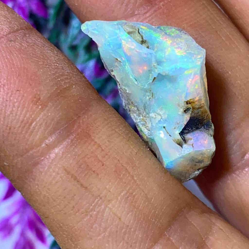 9 CT Flashy Natural Ethiopian Opal Collectors Specimen #6 - Earth Family Crystals
