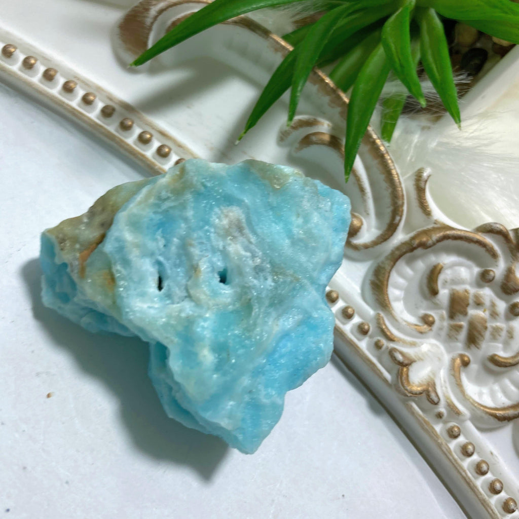 Blue Aragonite Natural Unpolished Specimen ~Locality: Pakistan #2 - Earth Family Crystals