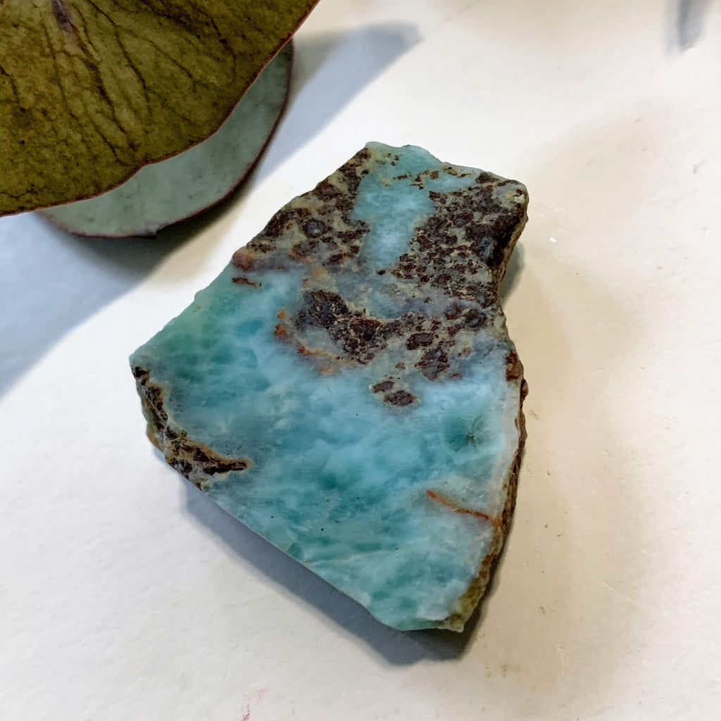 Cute Unpolished Larimar Handheld Specimen From The Dominican #11 - Earth Family Crystals