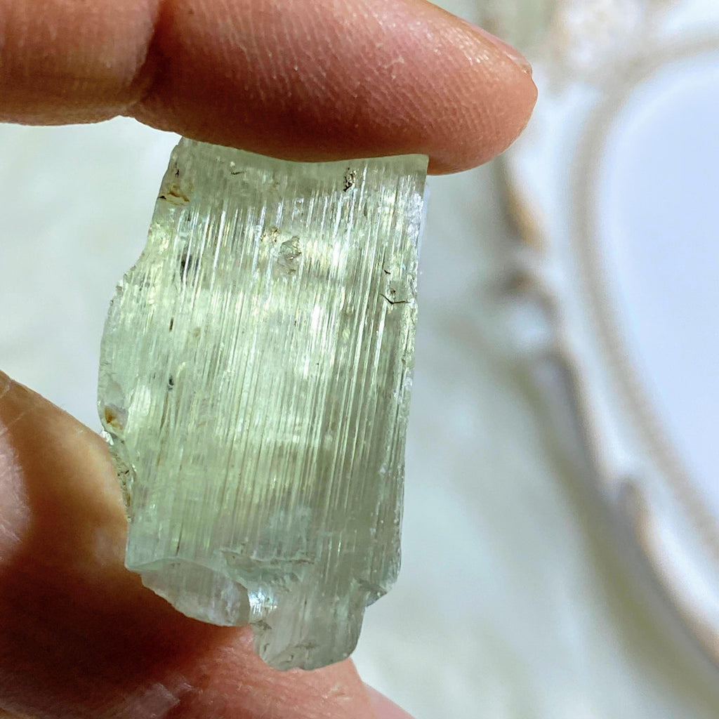 Incredible Natural Hiddenite (Green Kunzite) Specimen #1 - Earth Family Crystals