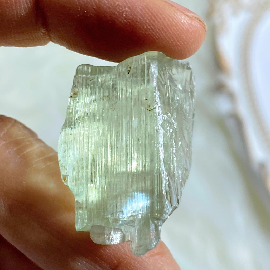 Incredible Natural Hiddenite (Green Kunzite) Specimen #1 - Earth Family Crystals
