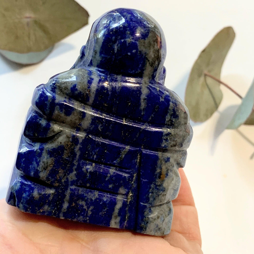 Deep Cobalt Blue Lapis Lazuli  Buddha Carving - Earth Family Crystals