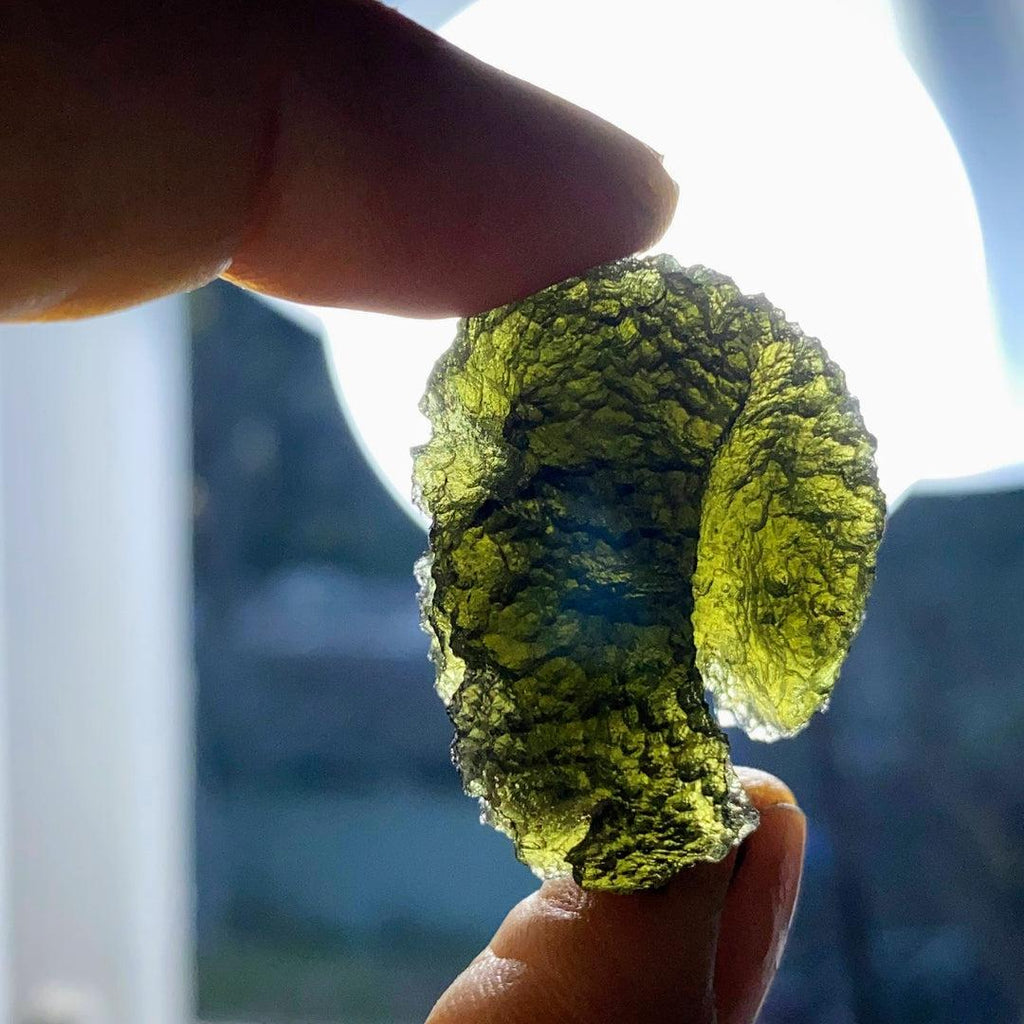 Top Grade AAA - 58ct Collectors Genuine Moldavite Natural Specimen - Locality: Czech Republic - Earth Family Crystals