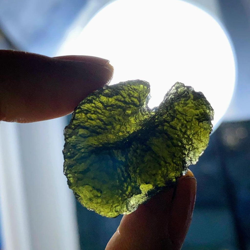 Top Grade AAA - 58ct Collectors Genuine Moldavite Natural Specimen - Locality: Czech Republic - Earth Family Crystals
