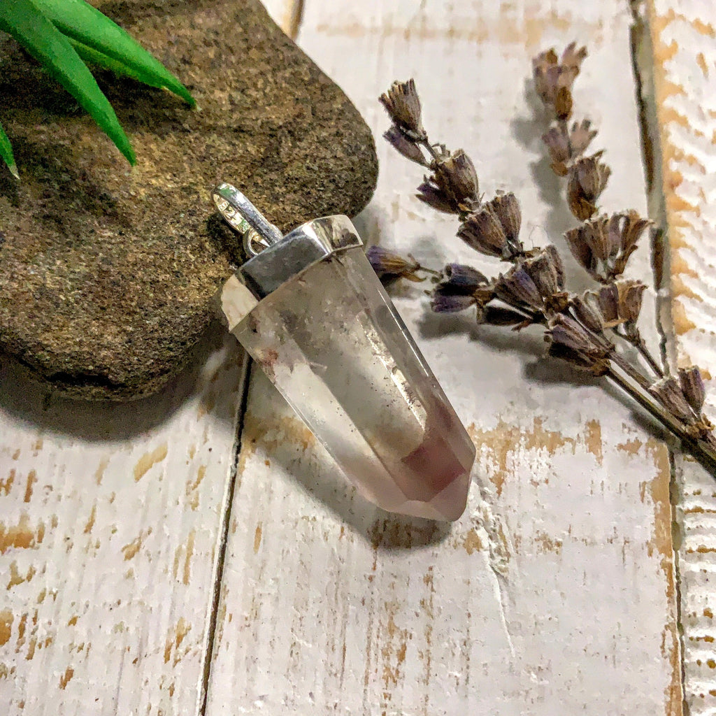 Lithium Quartz Sterling Silver Pendant (Includes Silver Chain) #1 - Earth Family Crystals