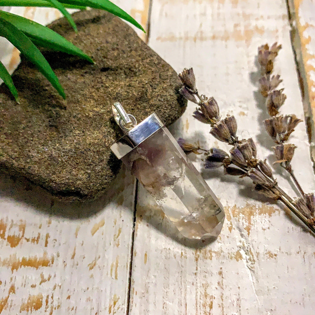 Lithium Quartz Sterling Silver Pendant (Includes Silver Chain) #2 - Earth Family Crystals