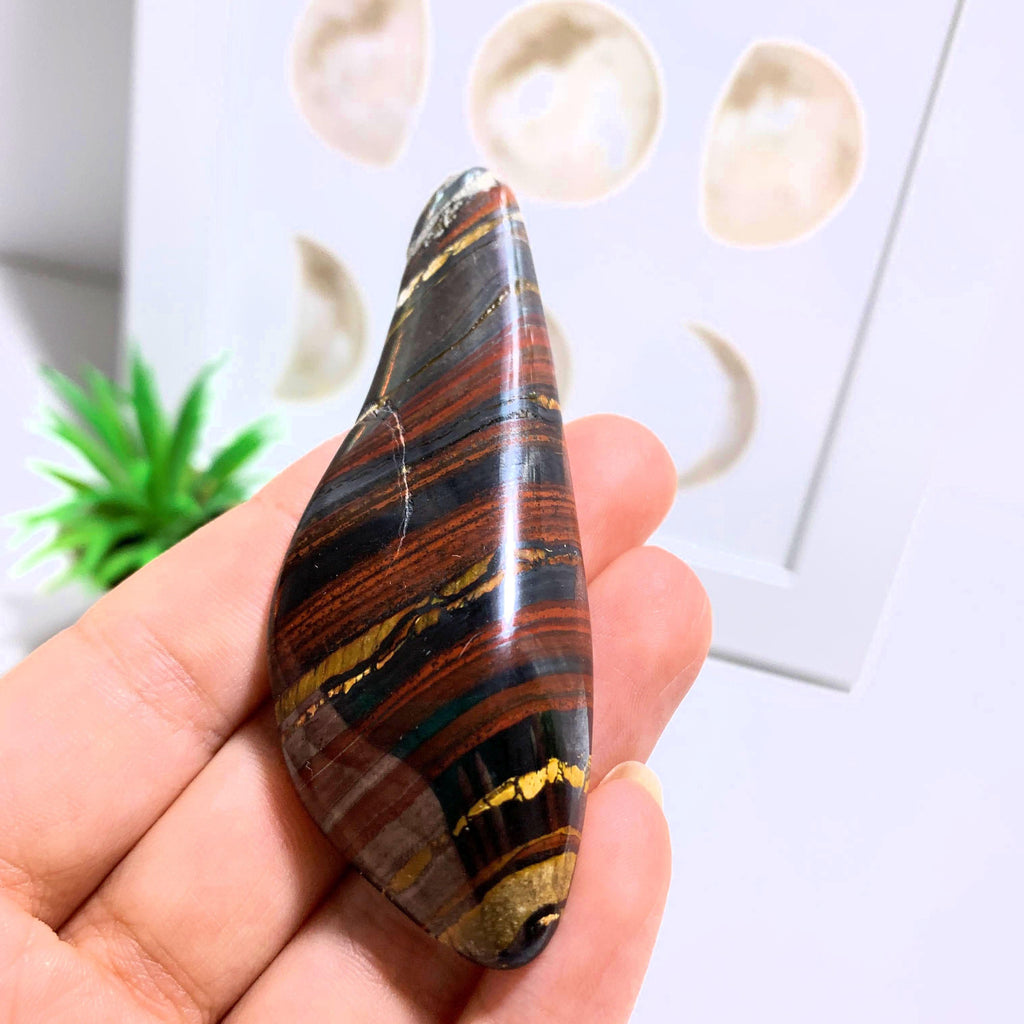 Tiger Iron Hand Held Polished Specimen From Australia - Earth Family Crystals