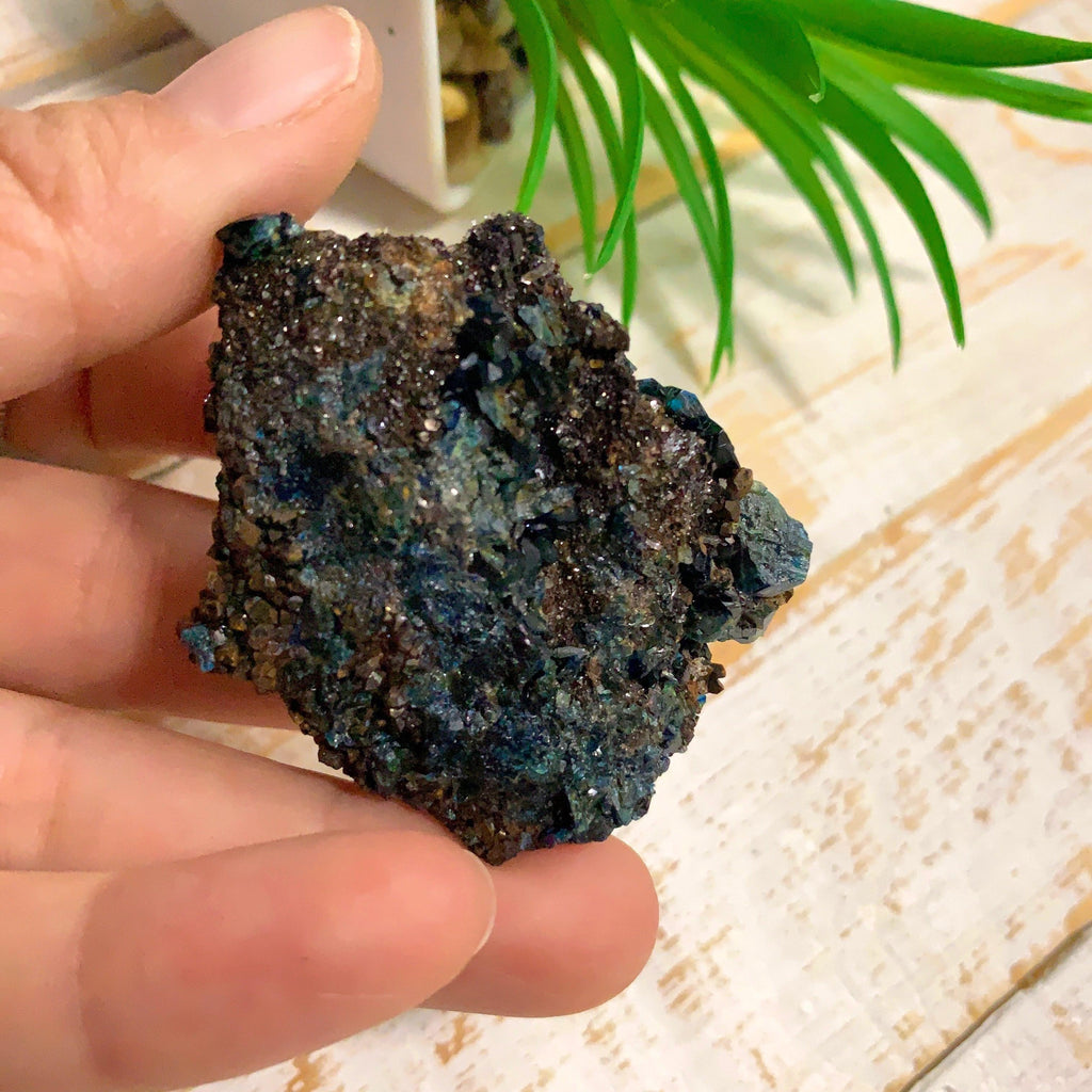 Rare Deep Blue Lazulite Crystal Specimen From Rapid Creek, Yukon, Canada #2 - Earth Family Crystals