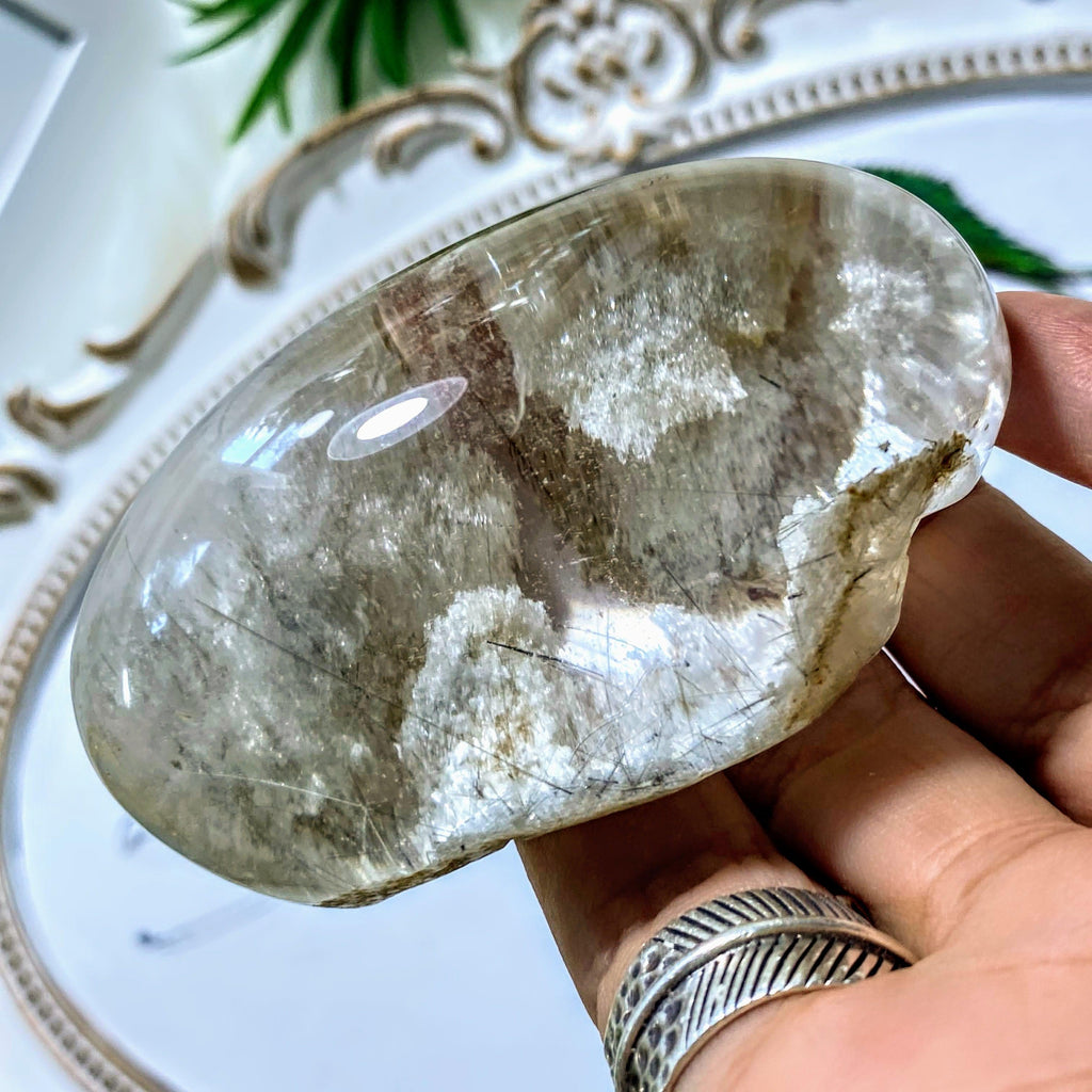 Shamanic Dream Quartz Large Seer Stone Partially Polished From Brazil - Earth Family Crystals