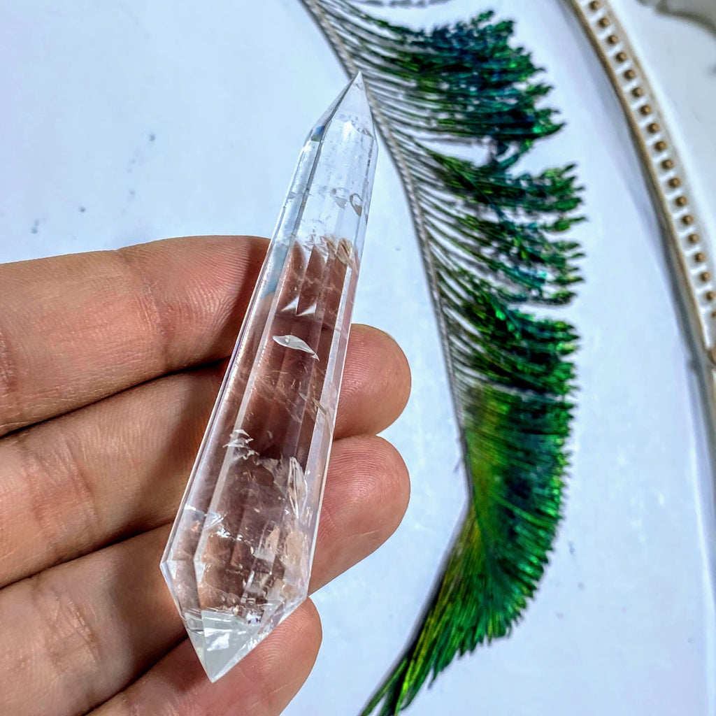 Clear Quartz Vogel Style Small Wand Carving ~Locality Brazil - Earth Family Crystals